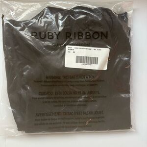 Ruby Ribbon Sheer Full Support Cami in Black